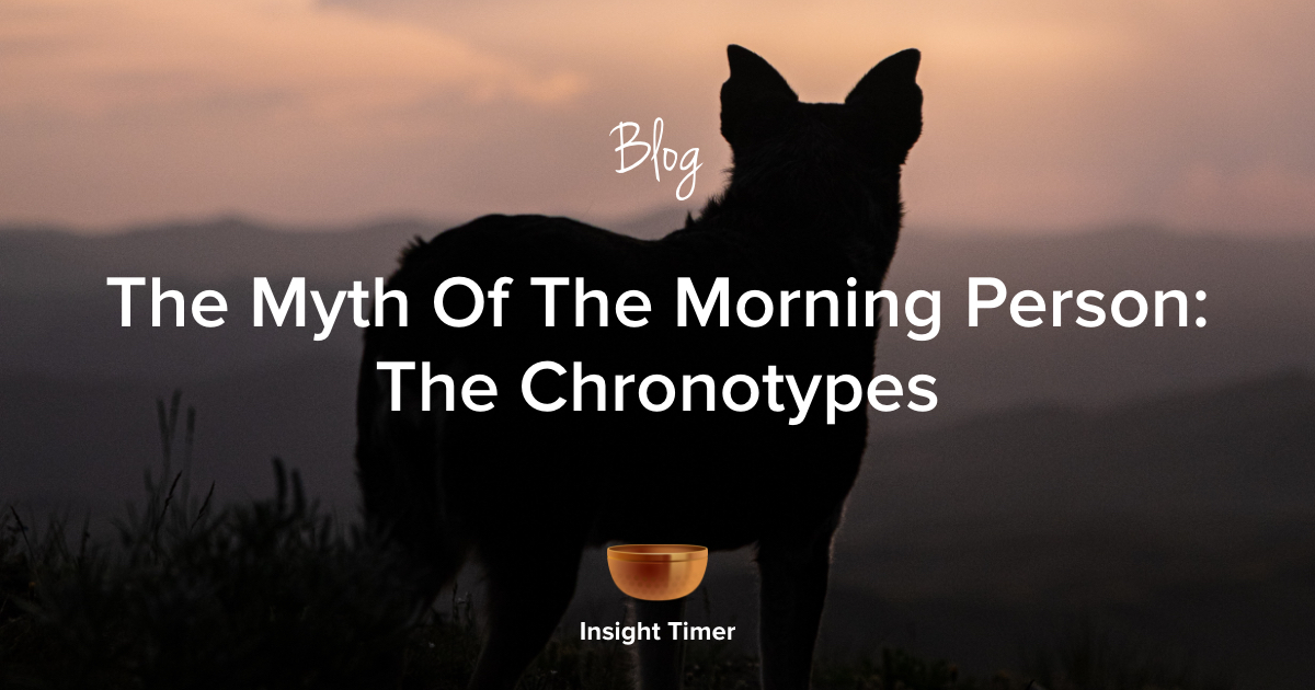 Chronotype How To Embrace Your Inner Clock Insight Timer Blog